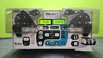 FMS Duo+ Fluid Management System Ref 284580 with Footswitch (Powers Up and Damage to Case - See Photos) *SN F39AX1602 / 0703F3765* - 4