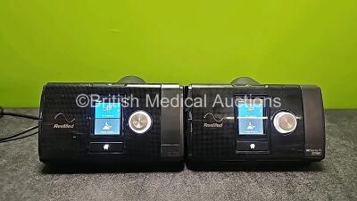 2 x ResMed AirSense 10 AutoSet CPAPs *Mfd 2022* (Both Power Up) with 2 x ResMed Power Supplies