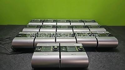 Job Lot Including 17 x ResMed S9 Autoset CPAP Units (All Power Up and 1 x Faulty Screen) with 17 x ResMed Power Supplies