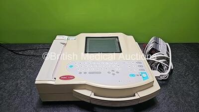 GE MAC 1200 ECG Machine with 1 x 10 Lead ECG Leads (Powers Up and Damaged ECG Cable)