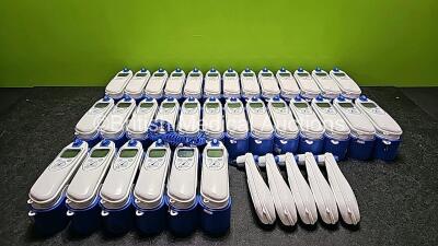 Job Lot Including 37 x Covidien Genius 3 Tympanic Thermometer and Base Units (5 x Without Base Units)