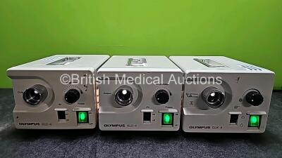 3 x Olympus CLK-4 Halogen Light Sources (All Power Up)