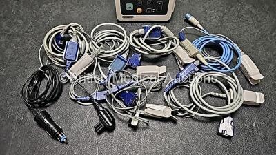 Job Lot Including 1 x Philips SureSigns VSi Patient Monitor Including SpO2 and NBP Options (Powers Up), 5 x FingerTip Sensors and 1 x DC Power Supplies For LSU Laerdal Suction Unit - 4