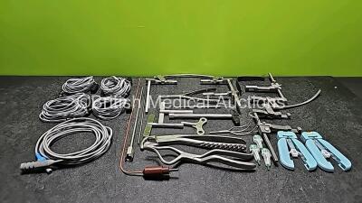 Mixed Lot Including 5 x Diathermy / Electrosurgical Cables and Various Surgical Instruments