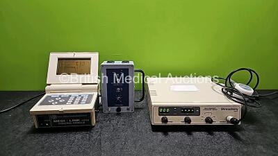 Mixed Lot Including 1 x EMS Medilink Model 70 Control Module (Powers Up and Faulty Screen - See Photo), 1 x Shrewsbury Medical Dual Frequency Ultrasound Therapy Unit (Powers Up) with 1 x Transducer *Untested* and 1 x Bio-Mag System Pulsed Magnetic Therap