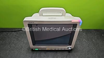 Mindray BeneView T5 Patient Monitor (Powers Up, Mark on Screen and Damaged Case - See Photos) *SN CM-0A114093* - 2