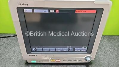 Mindray BeneView T5 Patient Monitor (Powers Up, Mark on Screen and Damaged Case - See Photos) *SN CM-0A114093* - 3