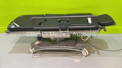 Anetic Aid QA4 Electric Surgery Trolley with Cushions and Controller - 1 x Missing Side Rail (Powers Up) *S/N 2076*