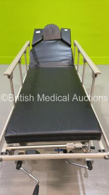 Steris Hausted Surgi-Stretcher Series Articulated Head Surgery Trolley with Cushions (Hydraulics Tested Working) - 4