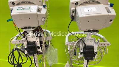 2 x Welch Allyn 53N00 Vital Signs Monitors on Stands (Both Power Up) *S/N JA118988 / JA124977* - 5