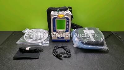 Zoll Z-Vent 731 Series Ventilator *Mfd 2019* EMV Version 05.22.00, SPM Version 05.20.00, Hours of Operation - 11 Minutes (Powers Up - Like New) In Case with 1 x Infants Circuit Kit Ref 499-0027-0, 1 x Hose Ref HA1DSX1.B and 1 x AC / DC Power Supply