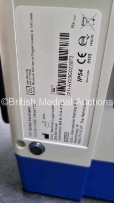 Zoll Z-Vent 731 Series Ventilator *Mfd 2019* EMV Version 05.22.00, SPM Version 05.20.00, Hours of Operation - 2 Minutes (Powers Up - Like New) In Case with 1 x Infants Circuit Kit Ref 499-0027-0, 1 x Hose Ref HA1DSX1.B and 1 x AC / DC Power Supply - 9