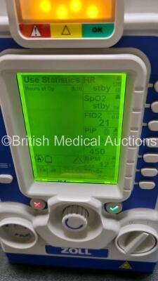 Zoll Z-Vent 731 Series Ventilator *Mfd 2019* EMV Version 05.22.00, SPM Version 05.20.00, Hours of Operation - 10 Minutes (Powers Up - Like New) In Case with 1 x Infants Circuit Kit Ref 499-0027-0, 1 x Hose Ref HA1DSX1.B and 1 x AC / DC Power Supply - 3