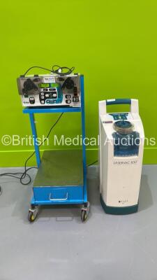 1 x FMS Duo+ Fluid Management System on Trolley and 1 x Walker Laservac 850 Smoke Evacuator (Both Power Up) *0703F3780*