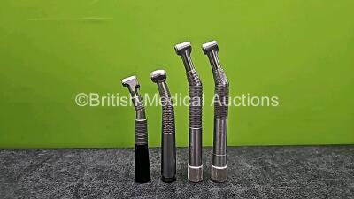 4 x Dental Handpieces Including 1 x Ash Air-Bearing G8633, 1 x Synea TA-98LC, 1 x DMC Wispair H1438 and 1 x DMC Unknown Handpiece