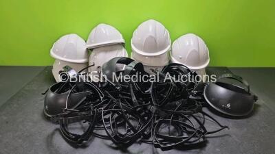 10 x Vision Centurion Safety Helmets with Various Inserts for Ambulance Safety Helmets