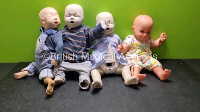 4 x Infant/Baby Training Manikins