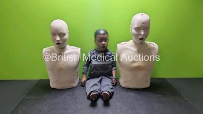 Job Lot of 3 x Training Manikins Including 2 x Prestan