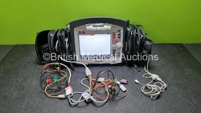 GS Corpuls3 Slim Defibrillator Ref : 04301 (Powers Up) with Corpuls Patient Box Ref : 04200 (Powers Up) with Pacer, Oximetry, ECG-D, ECG-M, CO2, CPR, NIBP and Printer Options, 4 and 6 Lead ECG Leads, Hose, Paddle Lead, CO2 Cable, 3 x Batteries and Corpuls