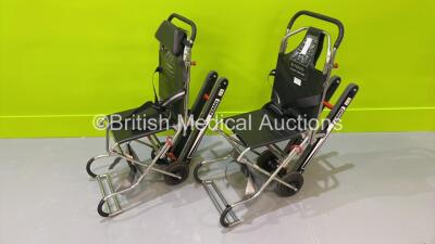 2 x Ferno Compact Evacuation Chairs with Ferno Compact 2 Tracks *SN CT02217T / CT01723T*