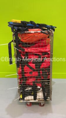 Large Quantity of Splints and Inflatable Mattresses (Cage Not Included)