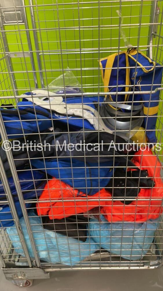 Job Lot Including Bags Splints and Face Shield Cage Not Included