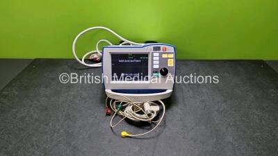 Zoll R Series Plus Defibrillator / Monitor (Powers Up) Including Pacer, ECG and Printer Options with 3 Lead ECG Lead, 1 x Battery and Paddle Lead *SN AF08L006373*