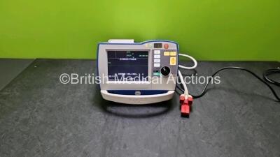 Zoll R Series Plus Defibrillator / Monitor (Powers Up) Including Pacer, ECG and Printer Options with Paddle Lead *SN AF08L006460*