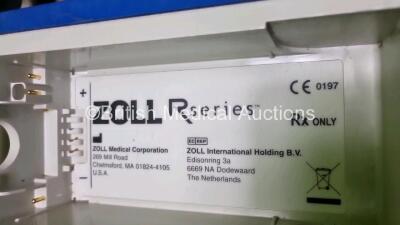 Zoll R Series Plus Defibrillator / Monitor (Powers Up) Including Pacer, ECG and Printer Options with Paddle Lead *SN AF08L0066471* - 5