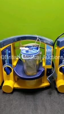 3 x LSU Laerdal Suction Units (All Power Up) with 3 x Suction Cups *SN 78081667811 / 78050216930 / 78041686978* - 3