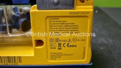 3 x LSU Laerdal Suction Units (All Power Up) with 3 x Suction Cups (All Missing Lids) *SN 78081687822 / 78481474861 / 78071687598* - 5