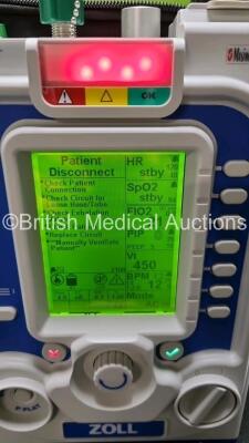 Zoll Z-Vent 731 Series Ventilator *Mfd 2019* EMV Version 05.22.00, SPM Version 05.20.00, Hours of Operation - 7 Minutes (Powers Up - Like New) In Case with 1 x Infants Circuit Kit Ref 499-0027-0, 1 x Hose Ref HA1DSX1.B and 1 x AC / DC Power Supply *SN (21 - 3