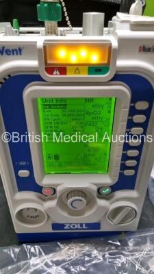 Zoll Z-Vent 731 Series Ventilator *Mfd 2019* EMV Version 05.22.00, SPM Version 05.20.00, Hours of Operation - 6 Minutes (Powers Up - Like New) In Case with 1 x Infants Circuit Kit Ref 499-0027-0, 1 x Hose Ref HA1DSX1.B and 1 x AC / DC Power Supply *SN (21 - 2