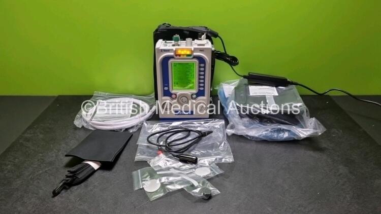 Zoll Z-Vent 731 Series Ventilator *Mfd 2019* EMV Version 05.22.00, SPM Version 05.20.00, Hours of Operation - 7 Minutes (Powers Up - Like New) In Case with 1 x Infants Circuit Kit Ref 499-0027-0, 1 x Hose Ref HA1DSX1.B and 1 x AC / DC Power Supply *SN (21