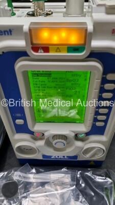 Zoll Z-Vent 731 Series Ventilator *Mfd 2019* EMV Version 05.22.00, SPM Version 05.20.00, Hours of Operation - 6 Minutes (Powers Up - Like New) In Case with 1 x Infants Circuit Kit Ref 499-0027-0, 1 x Hose Ref HA1DSX1.B and 1 x AC / DC Power Supply *SN (21 - 2