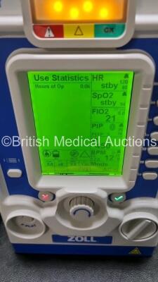 Zoll Z-Vent 731 Series Ventilator *Mfd 2019* EMV Version 05.22.00, SPM Version 05.20.00, Hours of Operation - 6 Minutes (Powers Up - Like New) In Case with 1 x Infants Circuit Kit Ref 499-0027-0, 1 x Hose Ref HA1DSX1.B and 1 x AC / DC Power Supply *SN (21 - 3