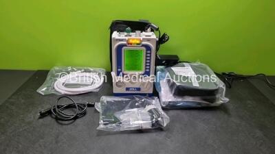 Zoll Z-Vent 731 Series Ventilator *Mfd 2019* EMV Version 05.22.00, SPM Version 05.20.00, Hours of Operation - 12 Minutes (Powers Up - Like New) In Case with 1 x Infants Circuit Kit Ref 499-0027-0, 1 x Hose Ref HA1DSX1.B and 1 x AC / DC Power Supply *SN (2