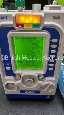 Zoll Z-Vent 731 Series Ventilator *Mfd 2019* EMV Version 05.22.00, SPM Version 05.20.00, Hours of Operation - 12 Minutes (Powers Up - Like New) In Case with 1 x Infants Circuit Kit Ref 499-0027-0, 1 x Hose Ref HA1DSX1.B and 1 x AC / DC Power Supply *SN (2 - 4