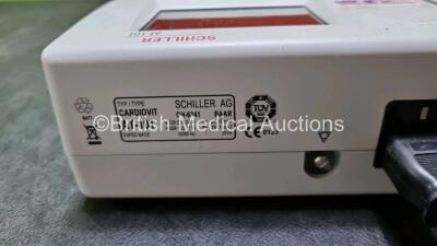 Schiller Cardiovit AT-101 ECG Machine (Powers Up) with 10 Lead ECG Lead in Case - 5