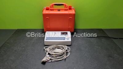 Schiller Cardiovit AT-101 ECG Machine (Powers Up) with 10 Lead ECG Lead in Case