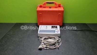 Schiller Cardiovit AT-101 ECG Machine (Powers Up) with 10 Lead ECG Lead in Case - 2