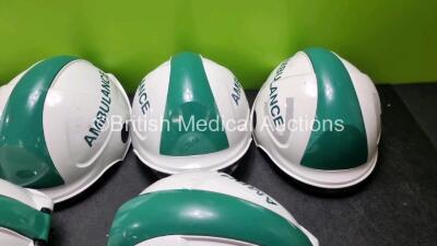 6 x Ambulance Safety Helmets - 3