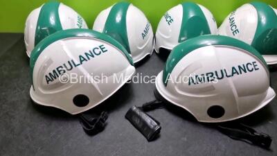 6 x Ambulance Safety Helmets - 4