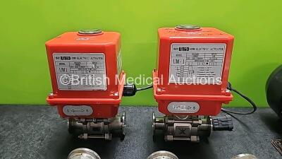 Job Lot Including 1 x Electric Actuator MiT-UniD-CnS Model UM-1 , 1 x Electric Actuator MiT-UniD-CnS Model UM1 , 4 x Rotoflow Fluid-O-Tech s.r.l Units, 1 x Getinge Valve P500M 02-03.02 C1, 1 x GETINGE Sterilizer Pneumatic Valve 550 10D 937 510G1 99023194 - 3