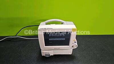 Job Lot Including 1 x Philips IntelliVue MP30 Anesthesia Touchscreen Patient Monitor *Mfd 2014* (Powers Up) and 1 x Philips IntelliVue G5 M1019A Gas Module with 1 x Water Trap (Powers Up) - 2