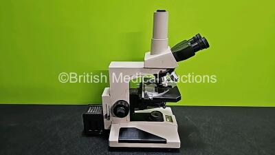 Nikon OPTIPHOT Benchtop Microscope with 2 x CFW 10x Eyepieces, 1 x CF Photo 5x Eyepiece, 1 x Lietz Wetzlar *160/0.17 NPL Fluotar 40/0.70 Optic, 1 x Nikon Plan Apo 20 0.65 160/0.17 Optic, 1 x Nikon Plan Apo 10 0.4 160/0.17 Optic, 1 x Nikon Plan Apo 4 0.16 - 14