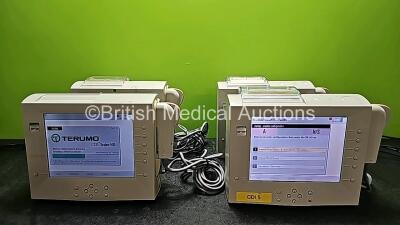 4 x Terumo CDI 500 Blood and Gas Parameter Monitors (All Power Up and 1 x Missing Cover - See Photos)