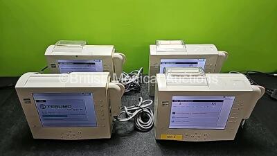 4 x Terumo CDI 500 Blood and Gas Parameter Monitors (All Power Up and 1 x Missing Cover - See Photos) - 2