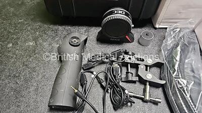 Mixed Lot Including 1 x DEC Aputure Wireless Remote Adapter in Hard Case, 1 x Summit Medical H550 Vacuum Pump *Mfd 2021* with 1 x Hose, 1 x KCI Info VAC, 3 x piCO+ Smokerlyzers with Accessories and 3 x IOPac Ultrasound Probes *Untested* - 3