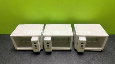 Job Lot Including 3 x Fukuda Denshi IB-8000 Input Boxes with 3 x Connection Leads and 3 x Fukuda Denshi HP-800 Multiport Modules *SN 50100014 / 50100023 / 50100015*